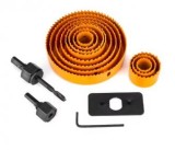 Freze pentru gaurit lemn si rigips profesionale,set freze diametru 19-127 mm ,set 16 piese
