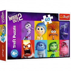 Trefl Puzzle 60, Disney Inside Out 2, Emotiile copiilor