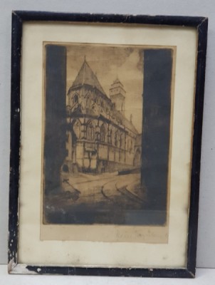 CLADIRI -GRAVURA SEMNAT INDESCIFRABIL foto