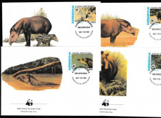 Nicaragua - Fauna WWF - 4 FDC foto