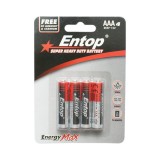 Cumpara ieftin Set 4 baterii AAA 1.5V R03P zinc-carbon, pentru telecomenzi, ceasuri, lanterne, jucarii si dispozitive electronice