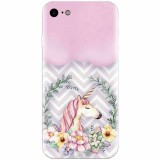 Husa silicon pentru Apple Iphone 5c, Aesthetic Unicorn