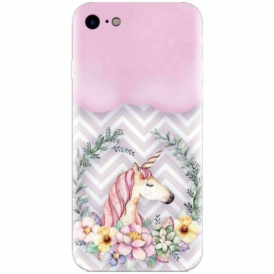 Husa silicon pentru Apple Iphone 6 Plus, Aesthetic Unicorn foto