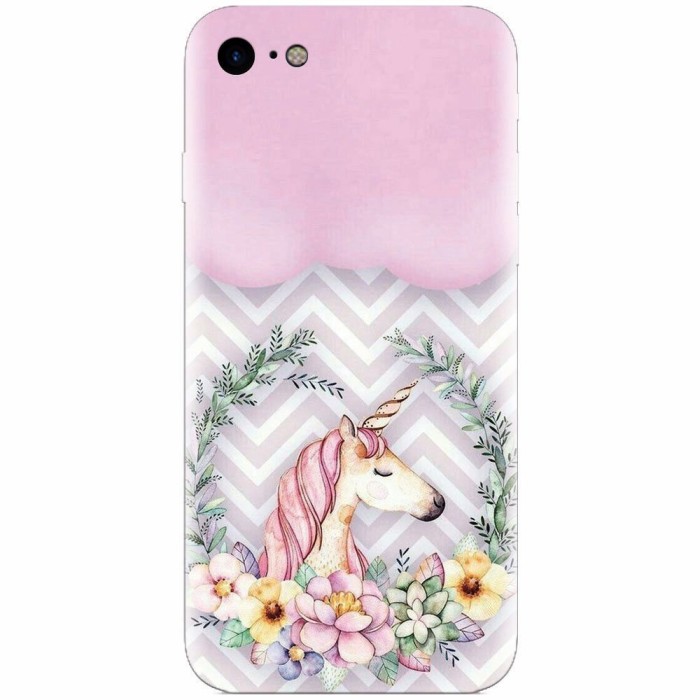 Husa silicon pentru Apple Iphone 8, Aesthetic Unicorn