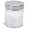 Borcan Sticlă cu Capac Metalic, Capacitate 300ml, Transparent, Oem