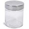 Borcan Sticlă cu Capac Metalic, Capacitate 300ml, Transparent