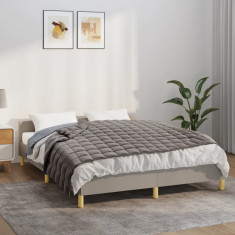 vidaXL Pătură grea, gri, 152x203 cm, 11 kg, material textil