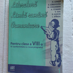 LITERATURA LIMBA ROMANA COMUNICARE CLASA A VIII A COLUMBAN GAL KUDOR