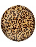 Balon Folie Sfera 3D Print Leopard 60x60 cm