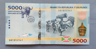 Burundi - 5000 Francs / franci (2015) foto