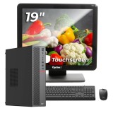 Sistem POS OptimX T5 SFF cu procesor G6400T, generatia 10a, 8Gb DDR4, 256Gb SSD, Win 11 Pro + Monitor Touchscreen OptimX Pro MY19, 19 inch + CADOU : K