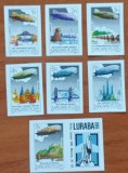 UNGARIA 1981 &#039;&#039;ZEPELINE&#039;-Serie completa 7val -NEDANT.-RARE!!!!-MNH -NESTAMPIL.-VEZI SCAN, Nestampilat
