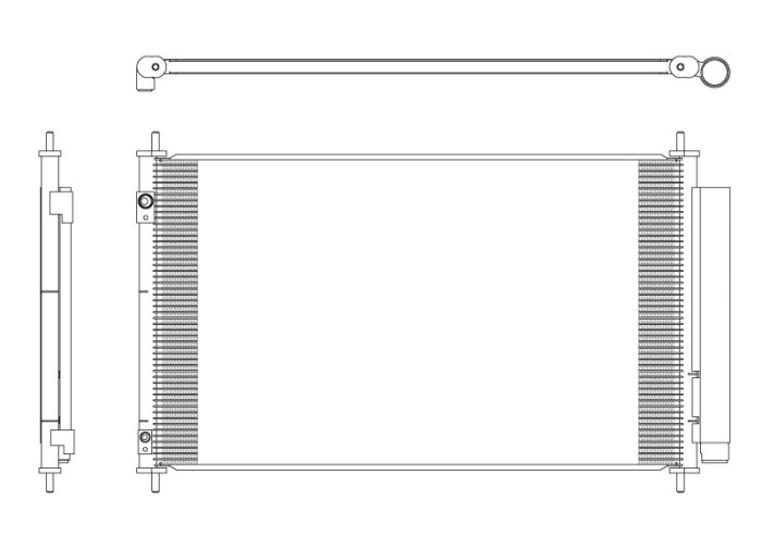 NRF 350321 EASY FIT Condensator, climatizare