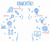 Fundal fotografic din autocolant - Panou Educatie