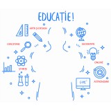 Fundal fotografic din autocolant - Panou Educatie