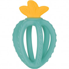 canpol babies Silicone Sensory Teether Strawberry jucărie pentru dentiție Turquoise 3m+ 1 buc