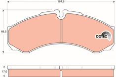 TRW GDB1534 COTEC set placute frana,frana disc