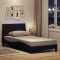 vidaXL Cadru de pat fără saltea, negru, 100x200 cm, textil 3310442