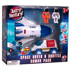 Set spatial 2 in 1 cu figurine Astro Venture (Naveta spatiala, Vehicul spatial)