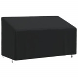 VidaXL Husă banchetă cu 3 locuri, negru, 175x85x68/94 cm, Oxford 420D