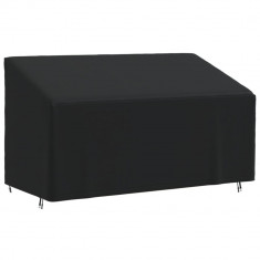 Husa bancheta cu 3 locuri, negru, 175x85x68 94 cm, Oxford 420D