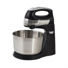 Mixer cu Bol Inox ZILAN ZLN-8198, Capacitate bol mare 4.3Litri, Putere 350W, Functie Turbo, 5 viteze