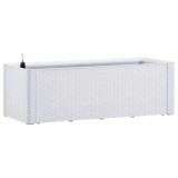 Cumpara ieftin Strat inaltat gradina cu sistem auto-udare, alb, 100x43x33 cm