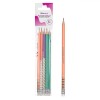 Creioane HB, Fără Brand, Modele Geometrice, Radieră, Set 5 Bucăți, Multicolor, Oem