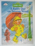 SESAME STREET , A RAINY DAY ON SESAME STREET , COLORING BOOK , 1987