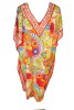 Rochie Poncho Dama Portocalie, One Size, Matase Vascoza, MTL23, Vara, Vaporoasa, 120cm
