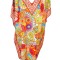 Rochie tip poncho MTL23 dama, portocaliu aprins, one size