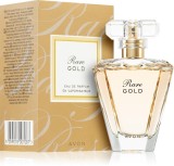 Apa de parfum Avon Rare Gold pentru femei 50 ml , parfum floral-oriental cu note de portocala, iasomie si ambra, pentru femeia eleganta si rafinata
