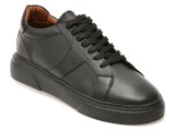 Pantofi sport LOST negri, LST108, din piele naturala