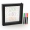 Lampa Rama cu Lumina LED Neon pentru Mesaje Fluorescente, 23 x 23cm si 3 Carioci Incluse, Premium, Original Deals
