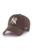 47 brand șapcă de baseball din bumbac MLB New York Yankees culoarea maro, cu imprimeu, B-THRNC17GWS-BW