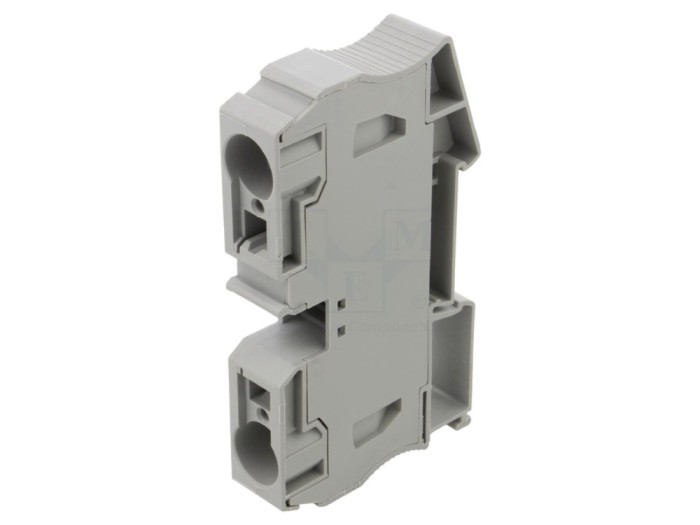 Conector Șine Gri 2 Borne, TS35