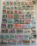 Lot de de 60 timbre Germania 3 cladiri, castele, monumente DDR, Europa, Arhitectura