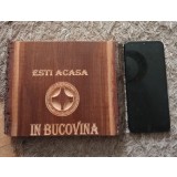 Lemn Masiv sculptat &quot;Ești Acasă &icirc;n Bucovina&quot;