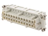 Conector: HDC; inserturi de contact; mamă; GWconnect; PIN: 24; 16A