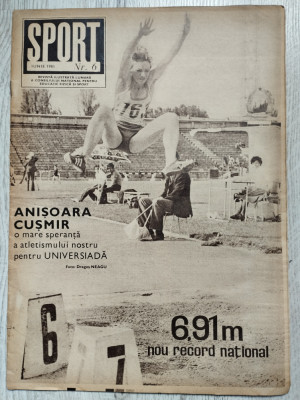 Revista SPORT nr. 6 - Iunie 1981 - Universitatea Craiova, Universiada Bucuresti foto