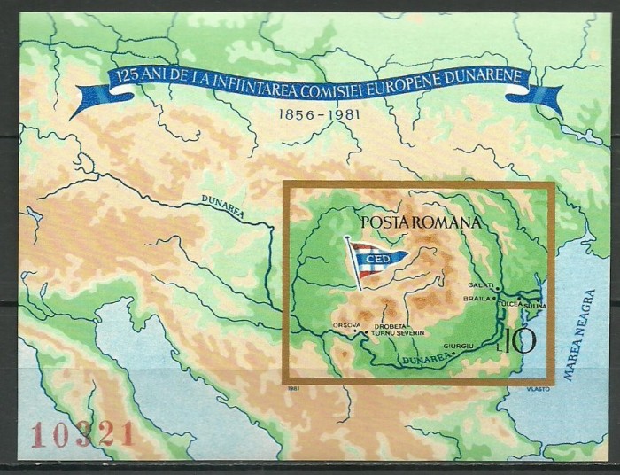 1981 - comisia Europeana a Dunarii, colita ndt neuzata