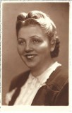 P2985N Portret de femeie, studio Foto Popa, Arad, perioada interbelică