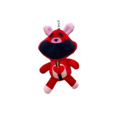 Figurină breloc Smiling Critters, Bobby BearHug, roșu, 20 cm