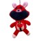Figurină breloc Smiling Critters, Bobby BearHug, roșu, 20 cm