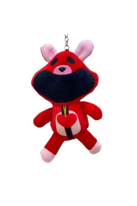 Figurină breloc Smiling Critters, Bobby BearHug, roșu, 20 cm