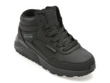 Ghete SKECHERS negre, 417009L, din piele ecologica