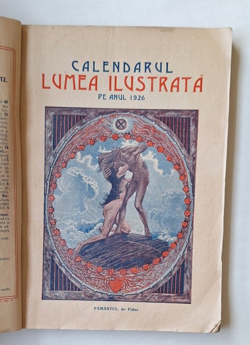 Calendarul &bdquo;Lumea Ilustrată&rdquo; 1926 &ndash; Ig. Hertz, copertă Fidus, plăci etnografice