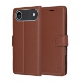 Husa pentru Apple iPhone 17 Air, Techsuit, Leather Folio, Maro