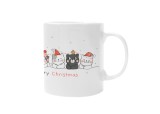 Cana alba personalizata cu Pisicute MerryChristmas, INOVATIX&reg;. 330ml, Oem