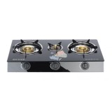 Aragaz Plita pe Gaz cu 3 Ochi, Sticla Termorezistenta, Design Profesional, Campion CMP1655 - CMP1655